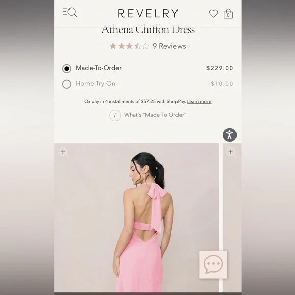 Revelry Athena Chiffon Dress - Picture 2 of 4